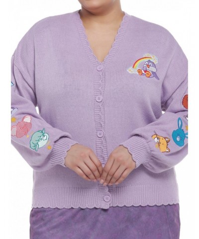 Care Bear Cousins Lavender Skimmer Girls Cardigan Plus Size $35.94 Cardigans