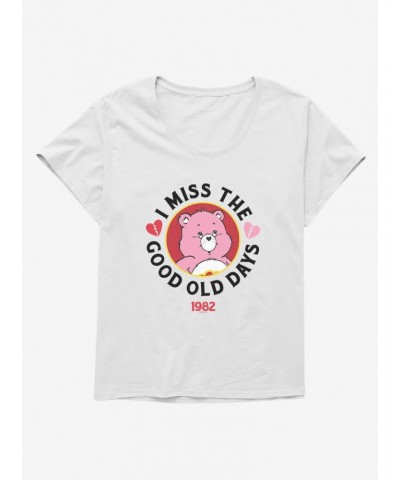Care Bears Love-A-Lot Bear I Miss The Good Old Days Girls T-Shirt Plus Size $17.34 T-Shirts
